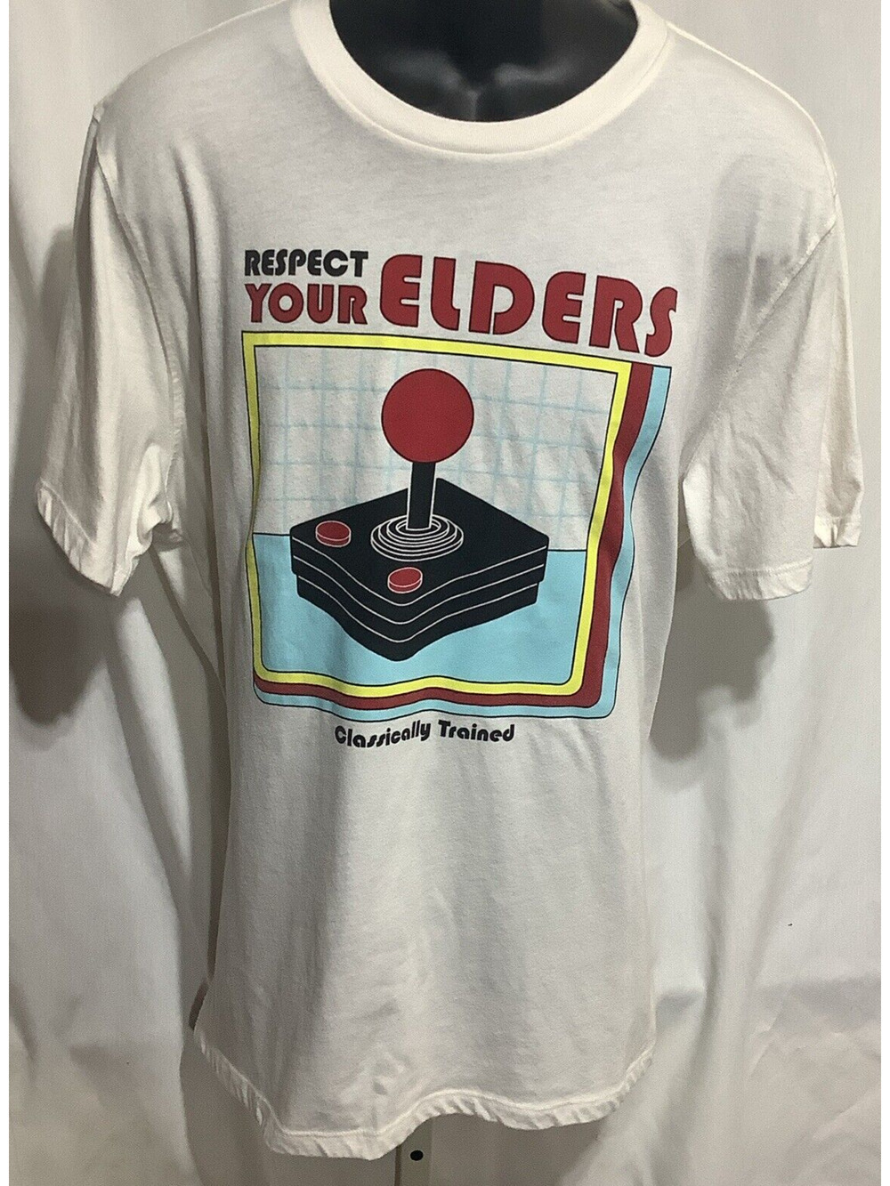 Respect Your Elders Classically Trained Atari Joystick Graphic T Shirt XL